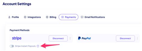 How to Setup Instant Payouts .